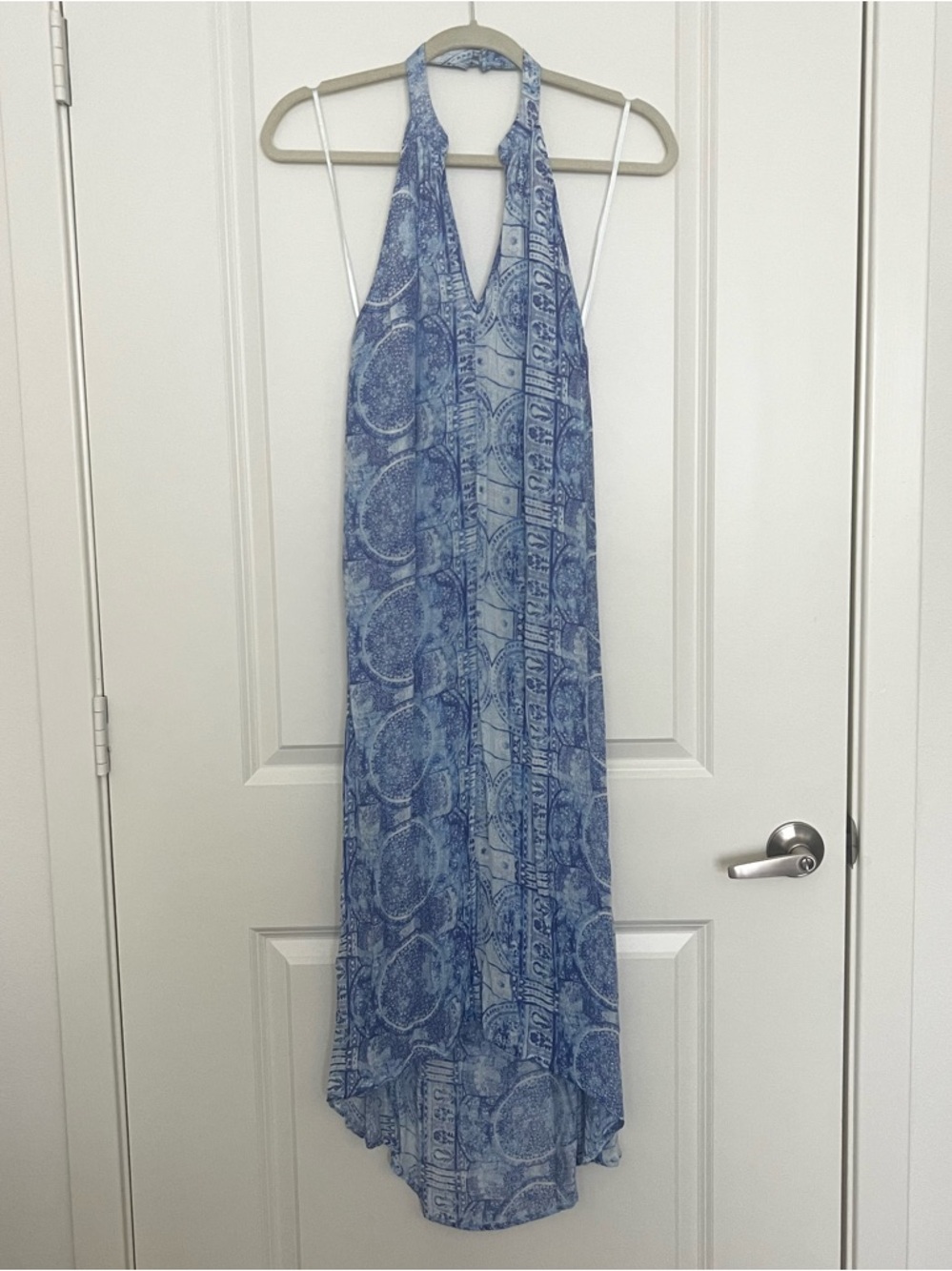 O’Neill Midi Halter Dress blue flowy size XS